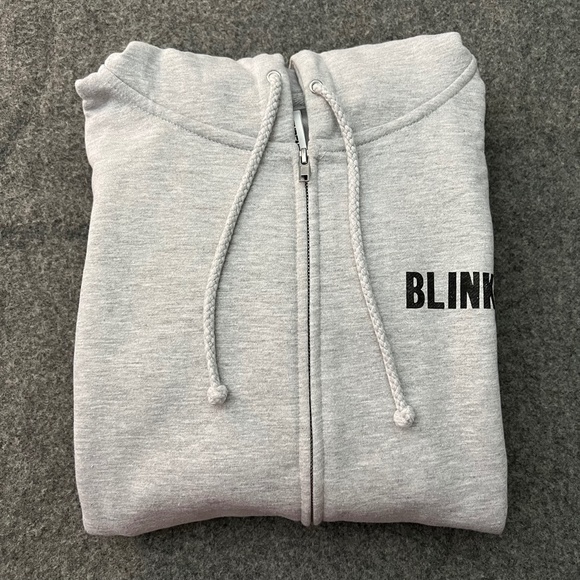 BLINK-182 2022 "Thirty Years" Bunny Grey Zip-Up 30th Anniversary Hoodie MEDIUM - Picture 11 of 11